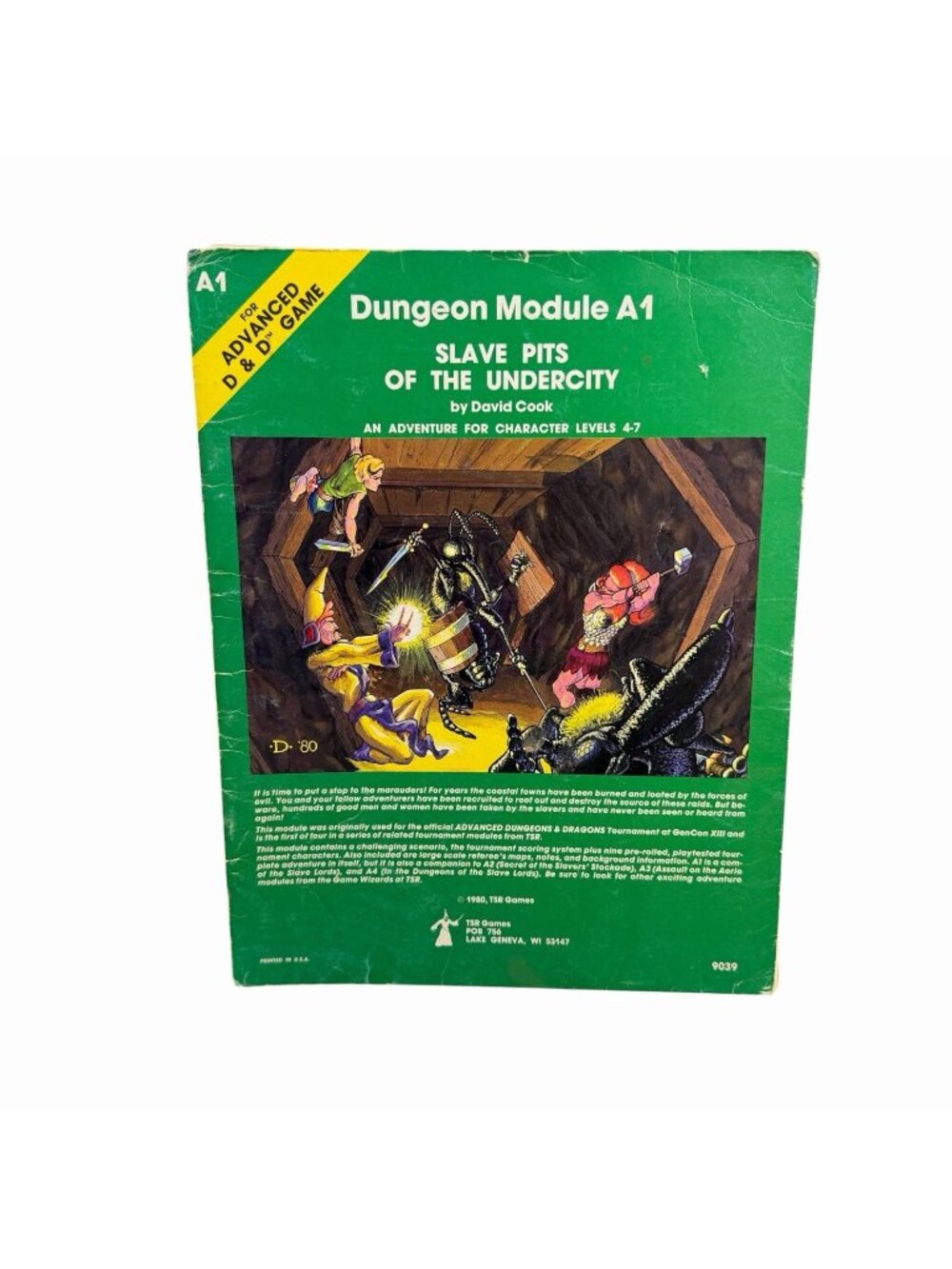AD&D Advanced Dungeons and Dragons Module A1 Slave Pits of the Undercity TSR9039